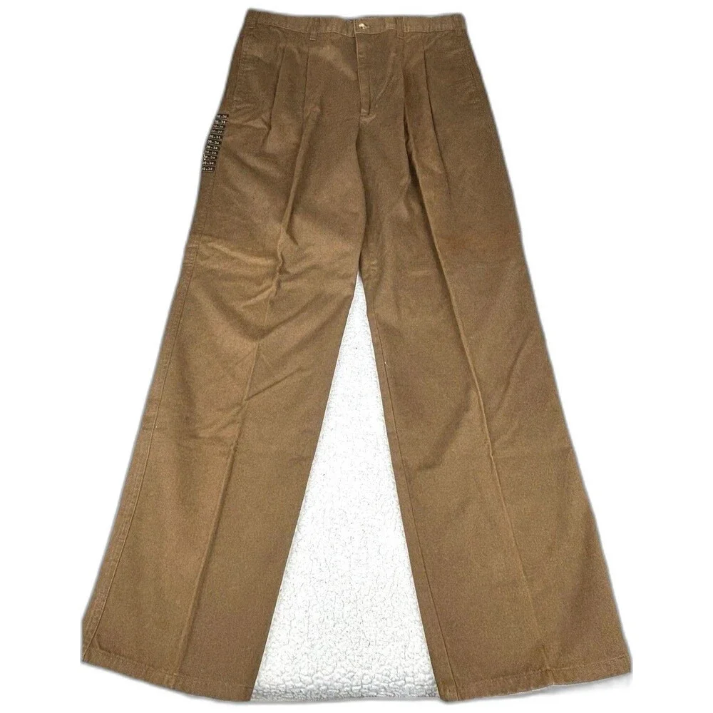 NWT Men's 2 Pairs Gorp Utility Preppy Chinos Size 36x34 Brown Green Pants